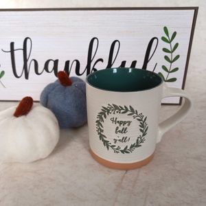 New! Fall Y'all Farmhouse Textured Coffee Mug